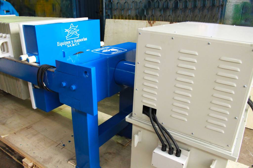 Filtro prensa 800mm con cierre electrohidraulico