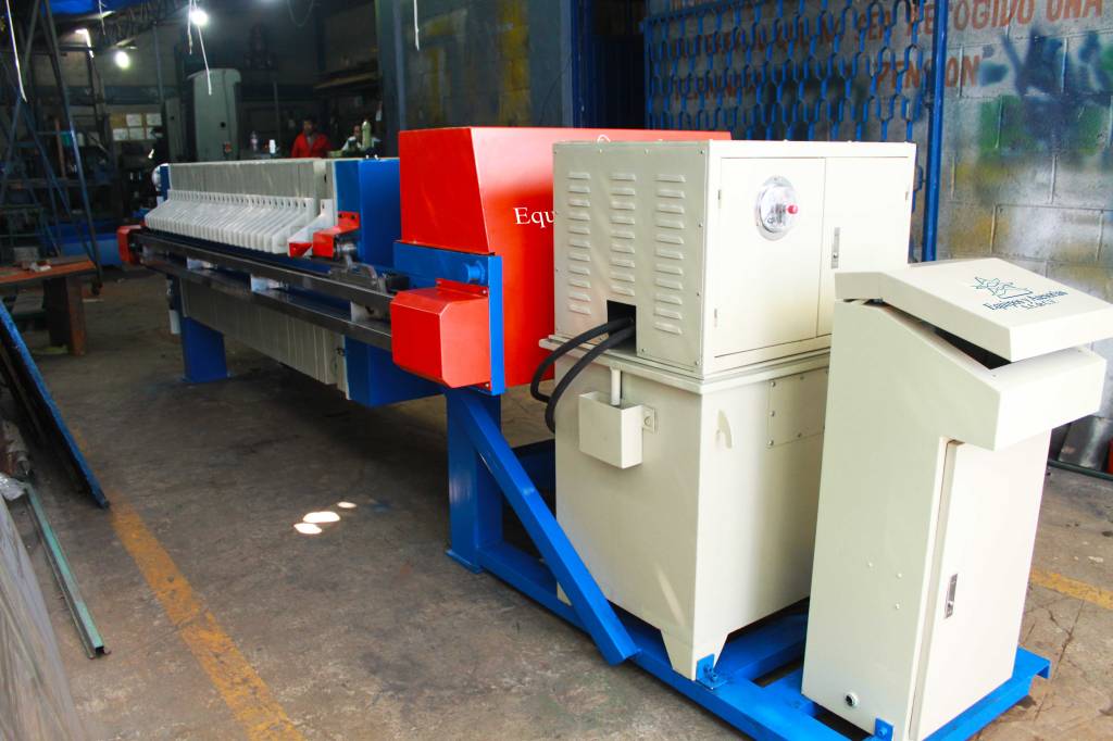 filtro prensa 800mm automático