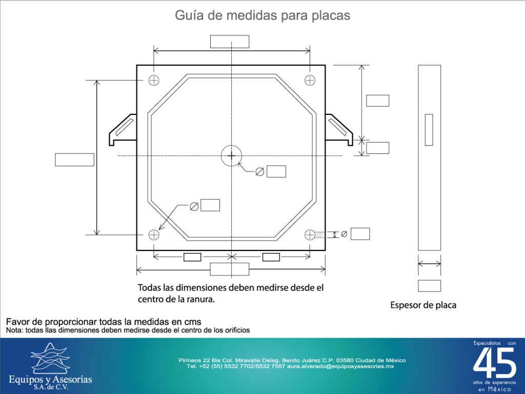 guía para fabricación de placas para filtro prensa
